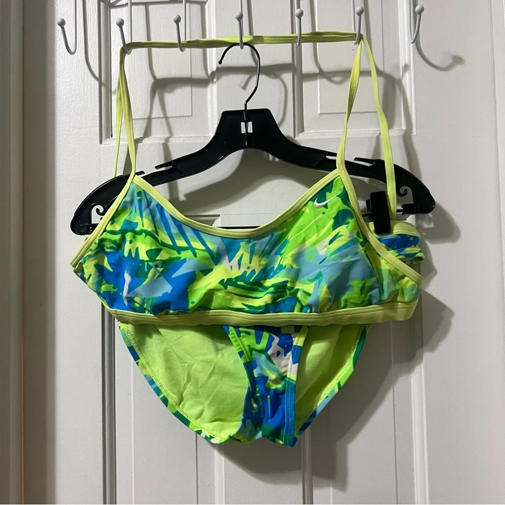 Nike Swim Drift Graffiti Performabce Crossback Bikini Top And Bottoms Size XL - Picture 5 of 6